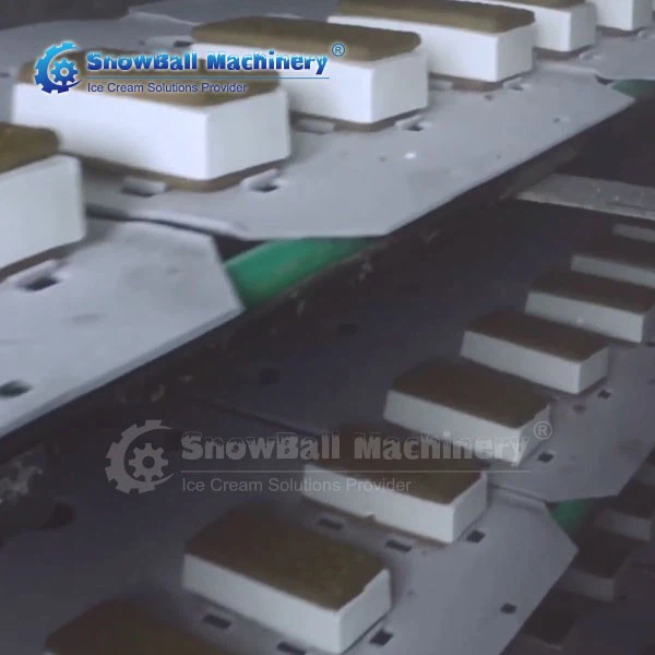 ice cream cookie sandwich machine freezing tunnel